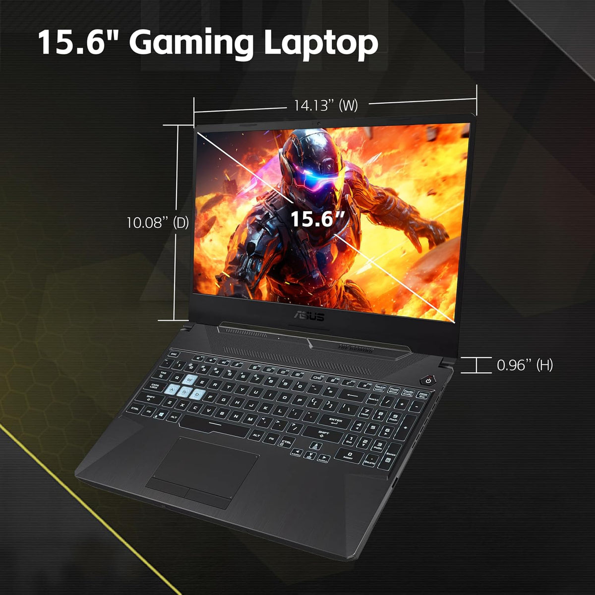 ASUS TUF A15 Gaming Laptop, AMD Ryzen 7 7435HS Processor, NVIDIA GeForce RTX 3050, 15.6 inch Full HD Display, 16GB DDR5 RAM, 1TB SSD, Backlit Keyboard, Windows 11 Home, Wi-Fi, Alpacatec Accessory