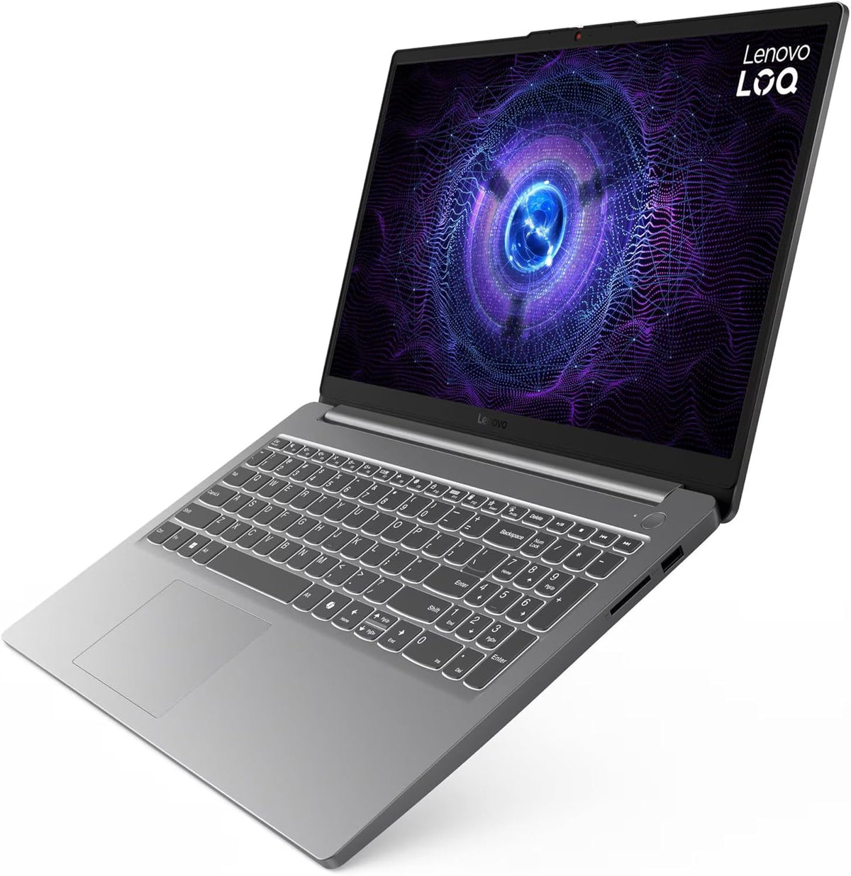 Lenovo LOQ Essential Gaming Laptop, 15.6' FHD 144Hz Display, 8-core Intel Core i5-12450HX, GeForce RTX 2050, 32GB DDR5, 512GB SSD, Wi-Fi 6, RJ-45, USB-C, HDMI, Card Reader, Non-Backlit, Win 11 Home
