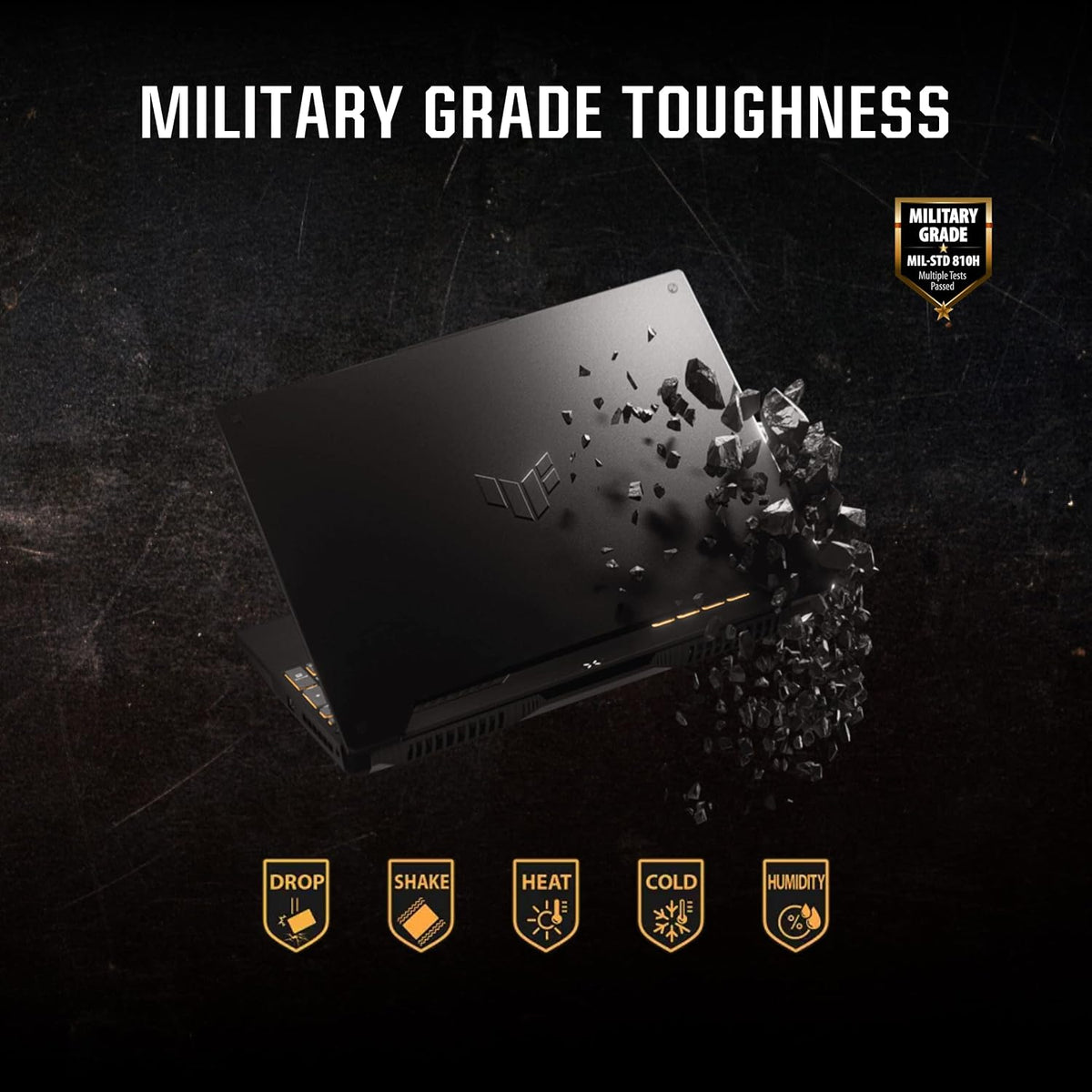 ASUS TUF Gaming A15 (2022) Gaming Laptop, 15.6' 300Hz FHD Display, AMD Ryzen 7 6800H CPU, GeForce RTX 3060 GPU, 16GB DDR5 RAM, 512GB PCIe SSD, Wi-Fi 6, Windows 11 Home, Mecha Gray, FA507RM-ES73