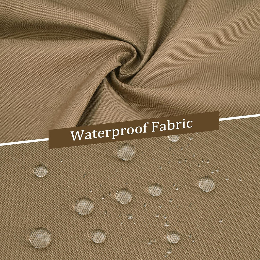 10'x12' Gazebo Curtains Outdoor Waterproof, 4-Panels Sidewalls with Zipper, Universal Replacement for Patio Privacy Screen(Only Curtains)