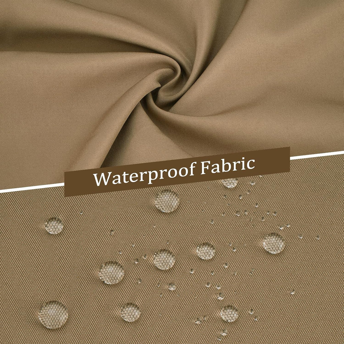 10'x12' Gazebo Curtains Outdoor Waterproof, 4-Panels Sidewalls with Zipper, Universal Replacement for Patio Privacy Screen(Only Curtains)
