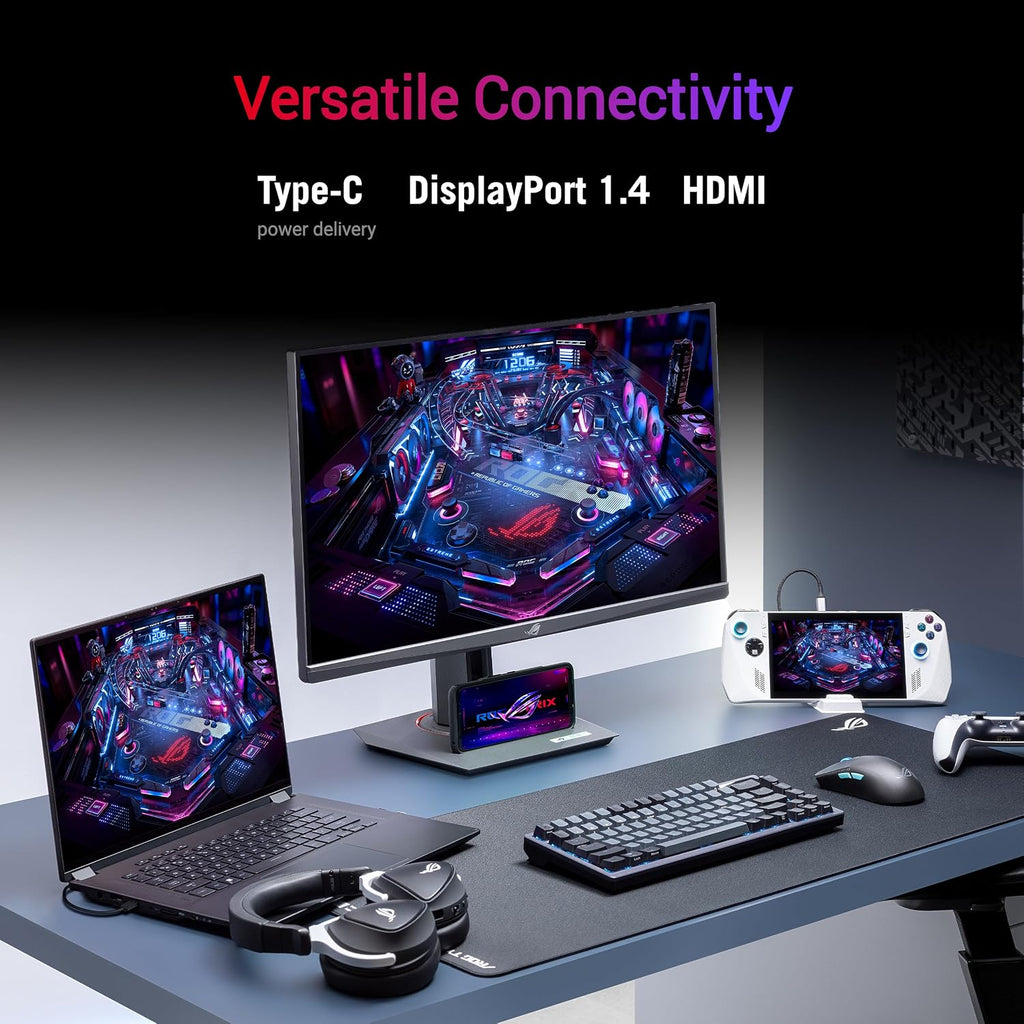 ASUS ROG Strix 24.5' USB-C HDR400 Gaming Monitor (XG259CMS)–Full HD 1080p, 310Hz, 1ms, Fast IPS, 110% SRGB, Extreme Low Motion Blur Sync, G-SYNC Compatible, DisplayWidget, Tripod Socket, 3yr Warranty