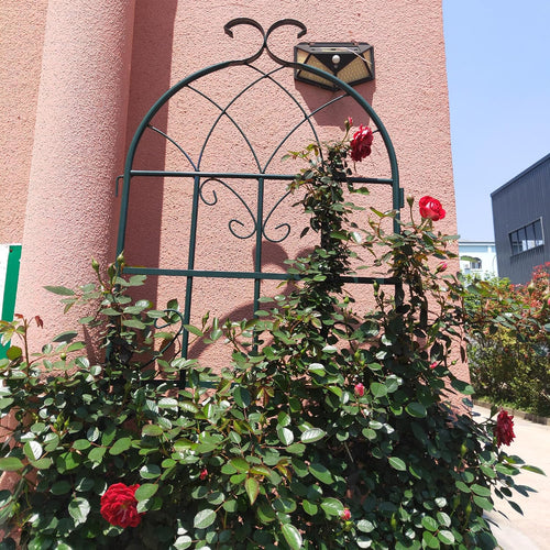 4-Piece Metal Garden Grille 86.7 'x 19.7' Rust Proof Grille (Total Length 182.68 inches) Metal Garden pergola Holiday Decoration Pavilion