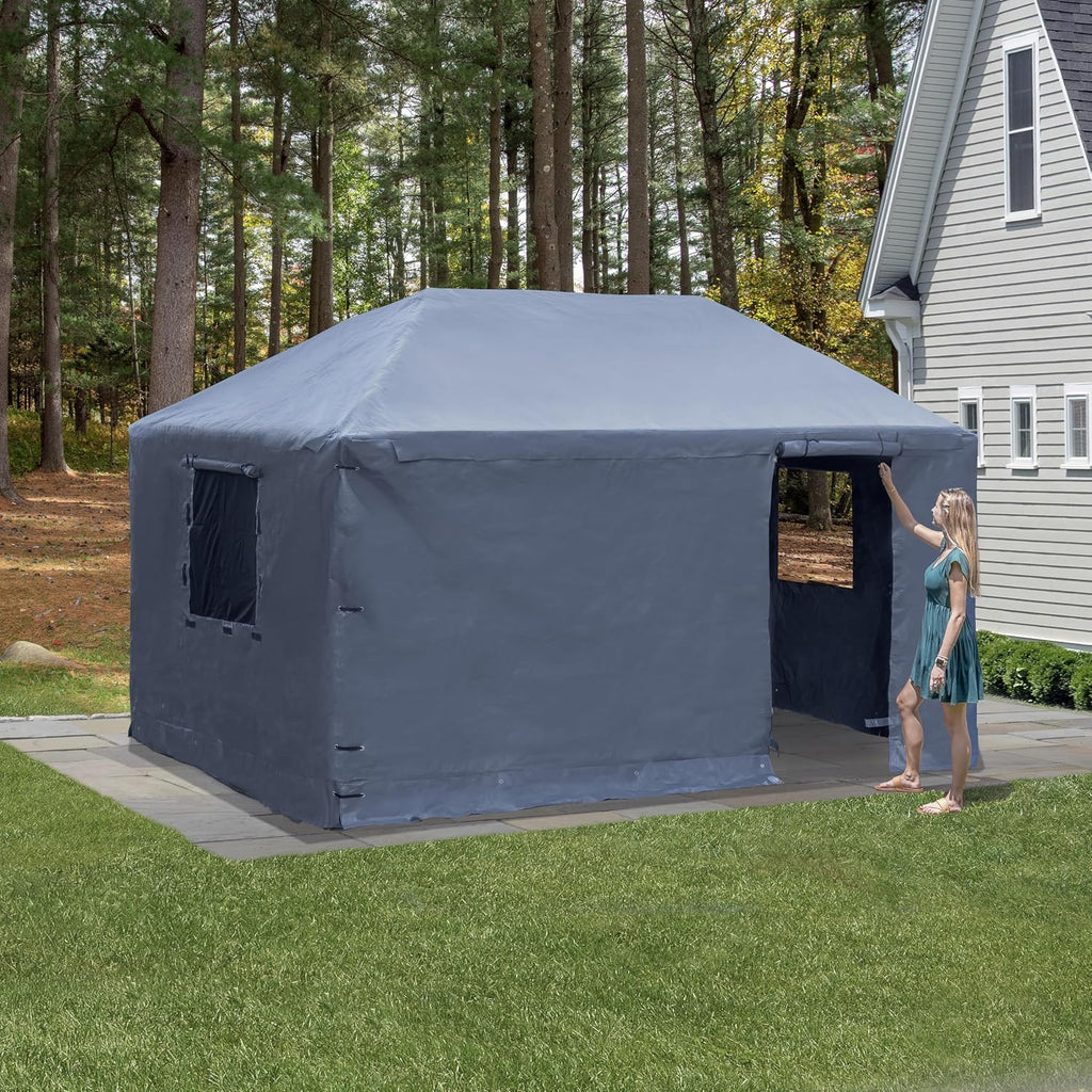 Sojag Winter Cover for Gazebos, Waterproof 10' x 16' Gazebo Accessory with Roll-Up Door, and Vented Panels, All-Season Outdoor Storage