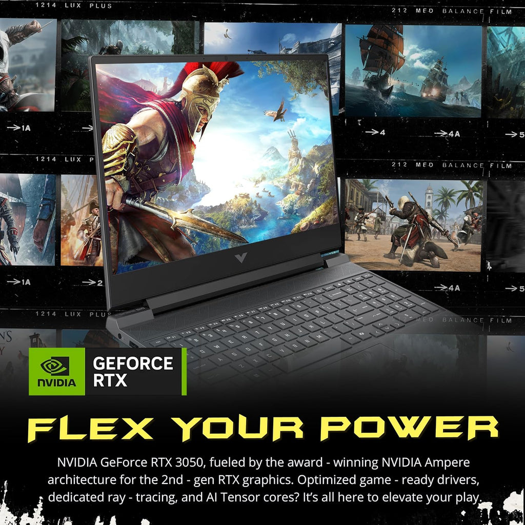 HP Victus 15.6' FHD IPS 144Hz Gaming Laptop, Intel i5-13420H, 16GB RAM, 512GB PCIe SSD, NVIDIA GeForce RTX 3050, Keyboard Backlit, HD Webcam, Wi-Fi 6, Win 11 Pro, Mica Silver, 1TB Docking Station Set