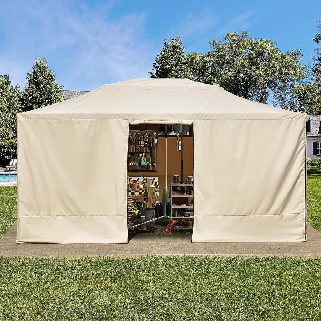 MELLCOM Winter Gazebo Cover for 12×16 Hardtop Gazebo, with Mesh Screens and Doors and Windows, Accessories for All Seasons