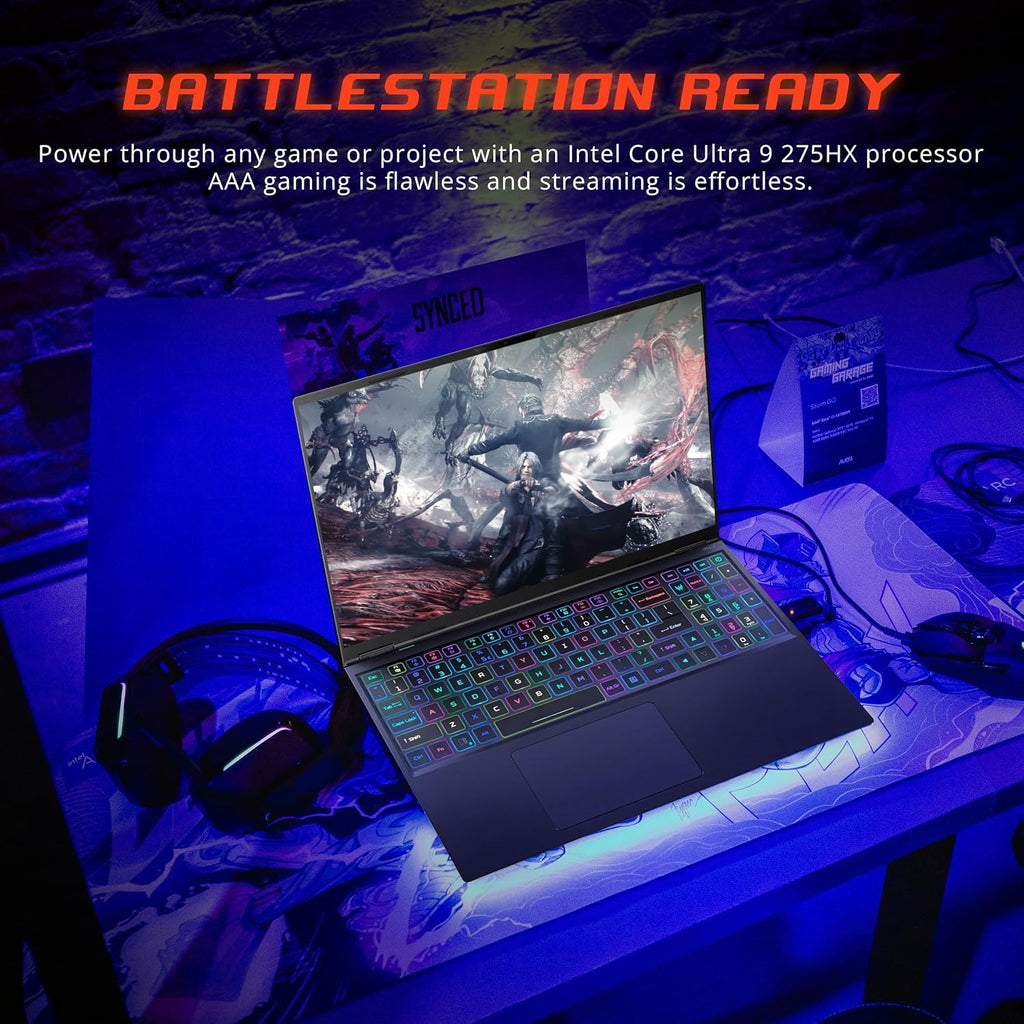 acer Predator 16 AI 16' WQXGA Gaming Laptop, Intel Core Ultra 9-275HX, Geforce RTX 5090, 64GB RAM, 5TB Storage(4TB SSD+1TB Docking Station Set), Per-Key RGB Keyboard, Wi-Fi 7, Win 11, Black