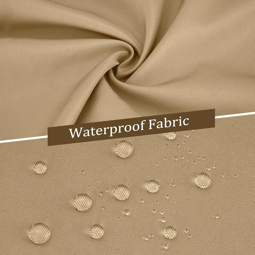 12'x12' Gazebo Curtains Outdoor Waterproof, 4-Panels Sidewalls with Zipper, Universal Replacement for Patio Privacy Screen(Only Curtains)