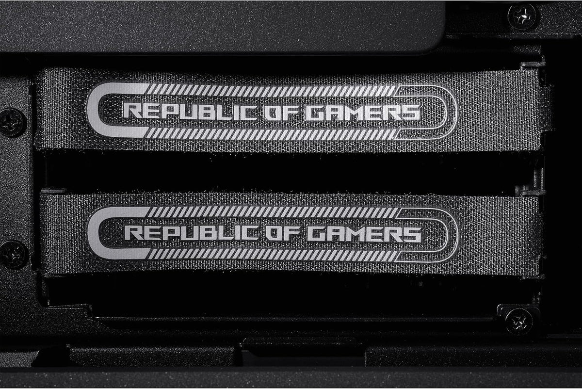 ASUS ROG Hyperion GR701 BTF Edition PC case, ASUS ATX BTF motherboards Support, 420 mm Dual Radiator Support, Four 140 mm Fans, Metal GPU Holder, Component Storage, ARGB Fan hub, 60W Fast Charging
