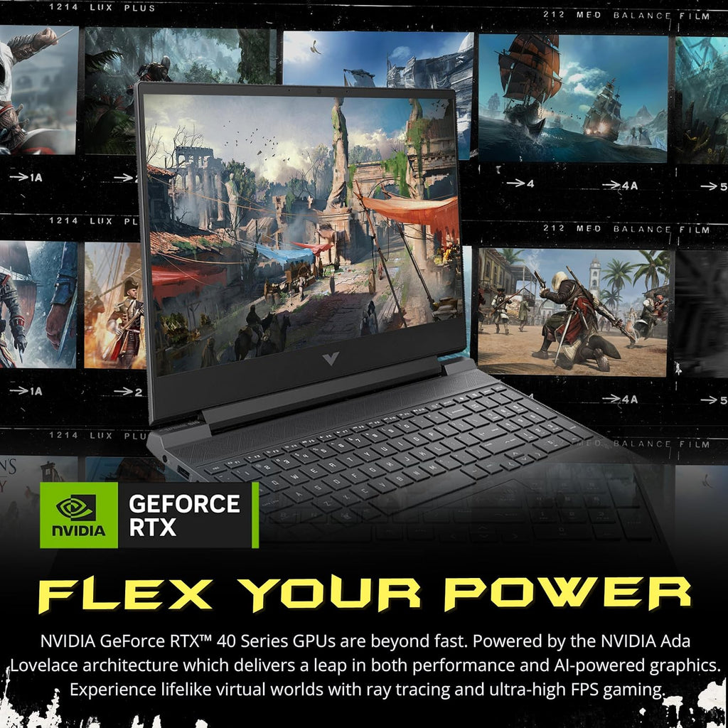 HP Victus 15.6' 144Hz FHD Gaming Laptop, Intel i5-13420H, 64GB RAM, 4TB PCIe SSD, NVIDIA GeForce RTX 4050, Backlit Keyboard, WiFi 6, Webcam, Win 11, Mica Silver, 256GB Docking Station Set