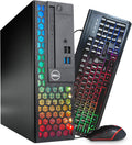 Dell OptiPlex RGB Desktop Computer | Intel Core i5 8th Gen | 16GB RAM | 500GB SSD | Windows 11 Pro | RGB Faceplate | RGB Keyboard & Mouse | AX200 WiFi + Bluetooth | Home & Office PC (Renewed)