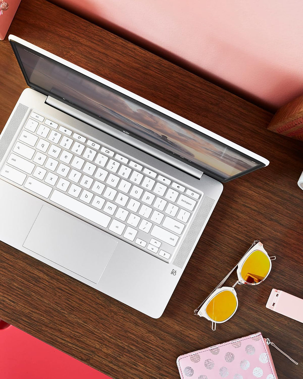 HP Chromebook 14 Laptop, Intel Celeron N4000 Processor, 4 GB RAM, 32 GB eMMC, 14' HD Display, Chrome, Lightweight Computer with Webcam and Dual Mics, Home, School, Music, Movies (14a-na0021nr, 2021)