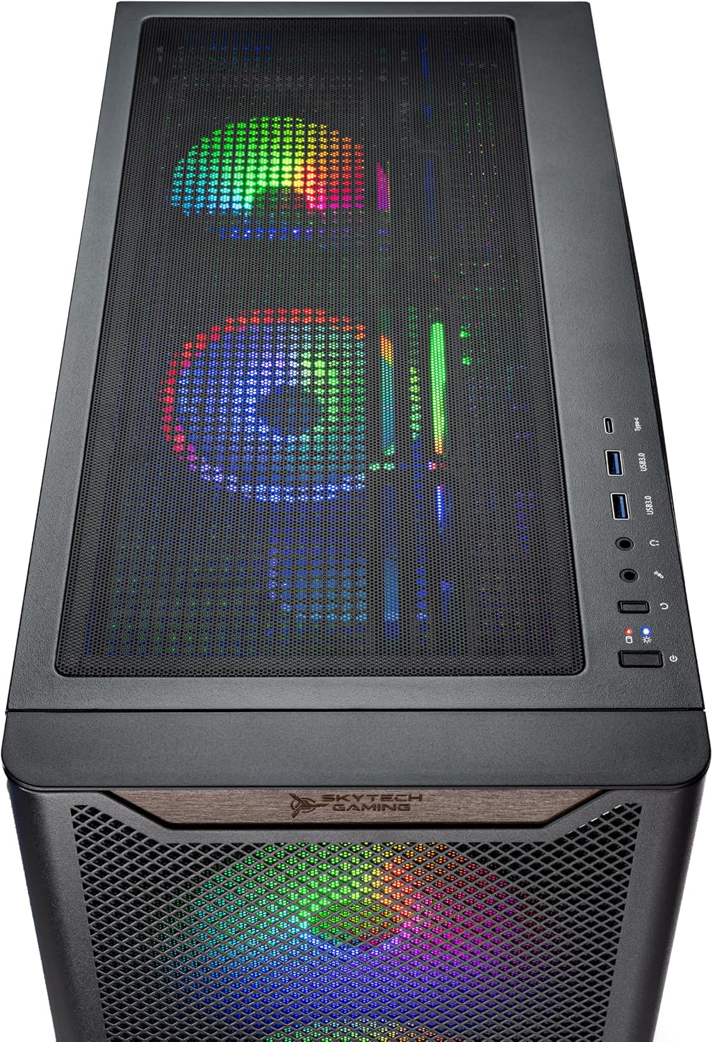 Skytech Gaming Chronos 3 Desktop PC, Ryzen 7 7700X 4.5 GHz (5.4GHz), NVIDIA RTX 5070 12GB, 1TB NVMe SSD, 32GB DDR5 RAM 5600 RGB, 850W Gold PSU, 360mm ARGB AIO, Wi-Fi, Win 11