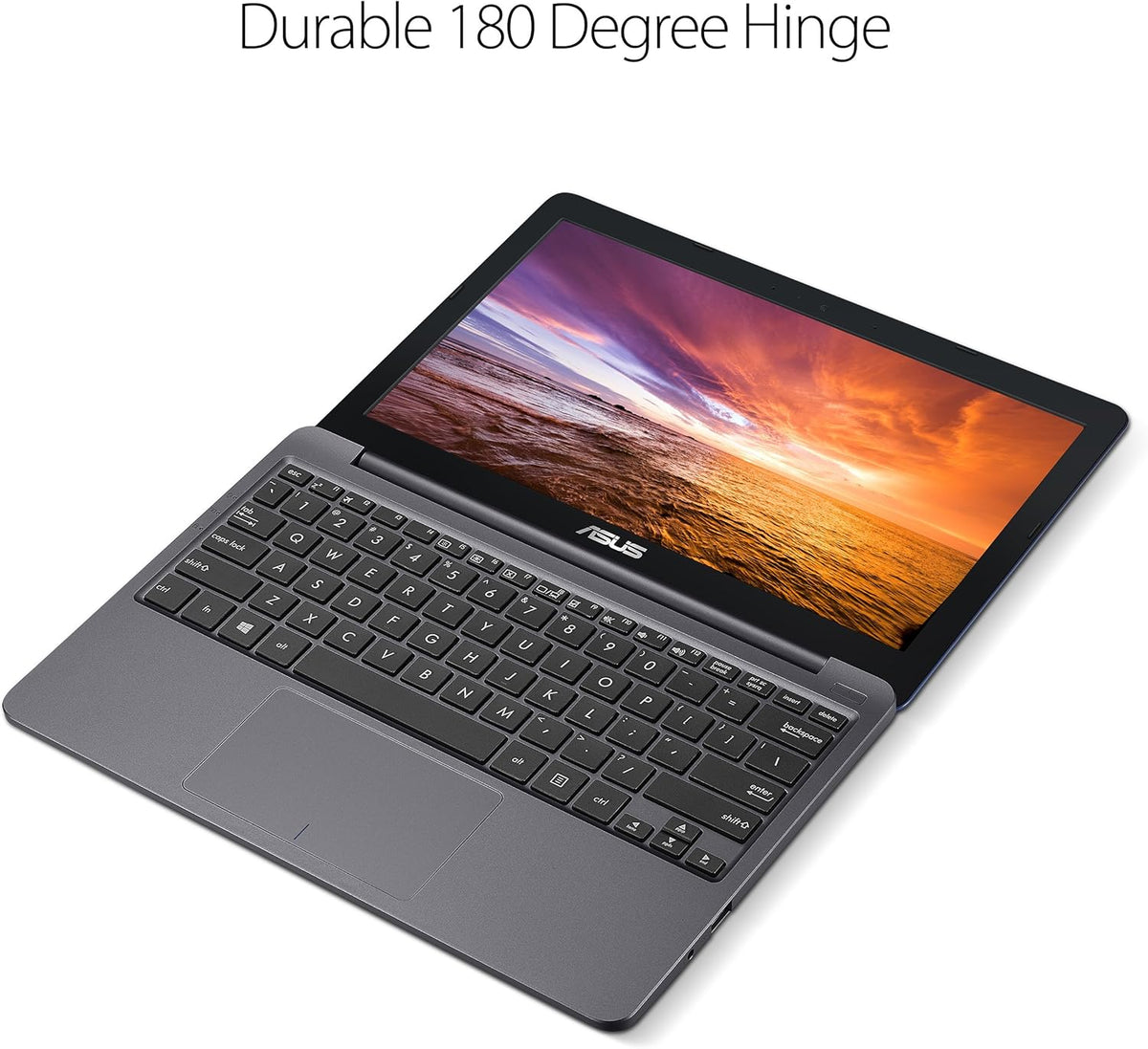 ASUS L203MA-DS04 VivoBook L203MA Laptop, 11.6' HD Display, Intel Celeron Dual Core CPU, 4GB RAM, 64GB Storage, USB-C, Windows 10 Home In S Mode, Up To 10 Hours Battery Life, One Year Of Microsoft 365