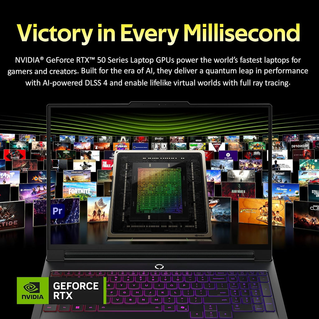 Lenovo Legion Pro 7i 16' WQXGA 240Hz Gaming Laptop, Intel Ultra 9 275HX, GeForce RTX 5090 24GB GDDR7, 64GB DDR5, 3TB Storage (2TB SSD+1TB Docking Station), Backlit Keyboard, Wi-Fi 7, Win 11 Pro, Black