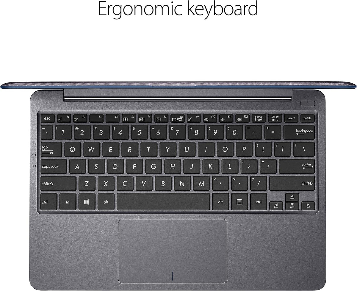 ASUS L203MA-DS04 VivoBook L203MA Laptop, 11.6' HD Display, Intel Celeron Dual Core CPU, 4GB RAM, 64GB Storage, USB-C, Windows 10 Home In S Mode, Up To 10 Hours Battery Life, One Year Of Microsoft 365